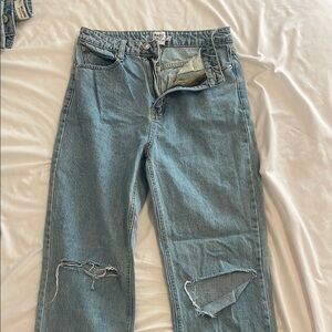 Ripped Blue Denim Jeans